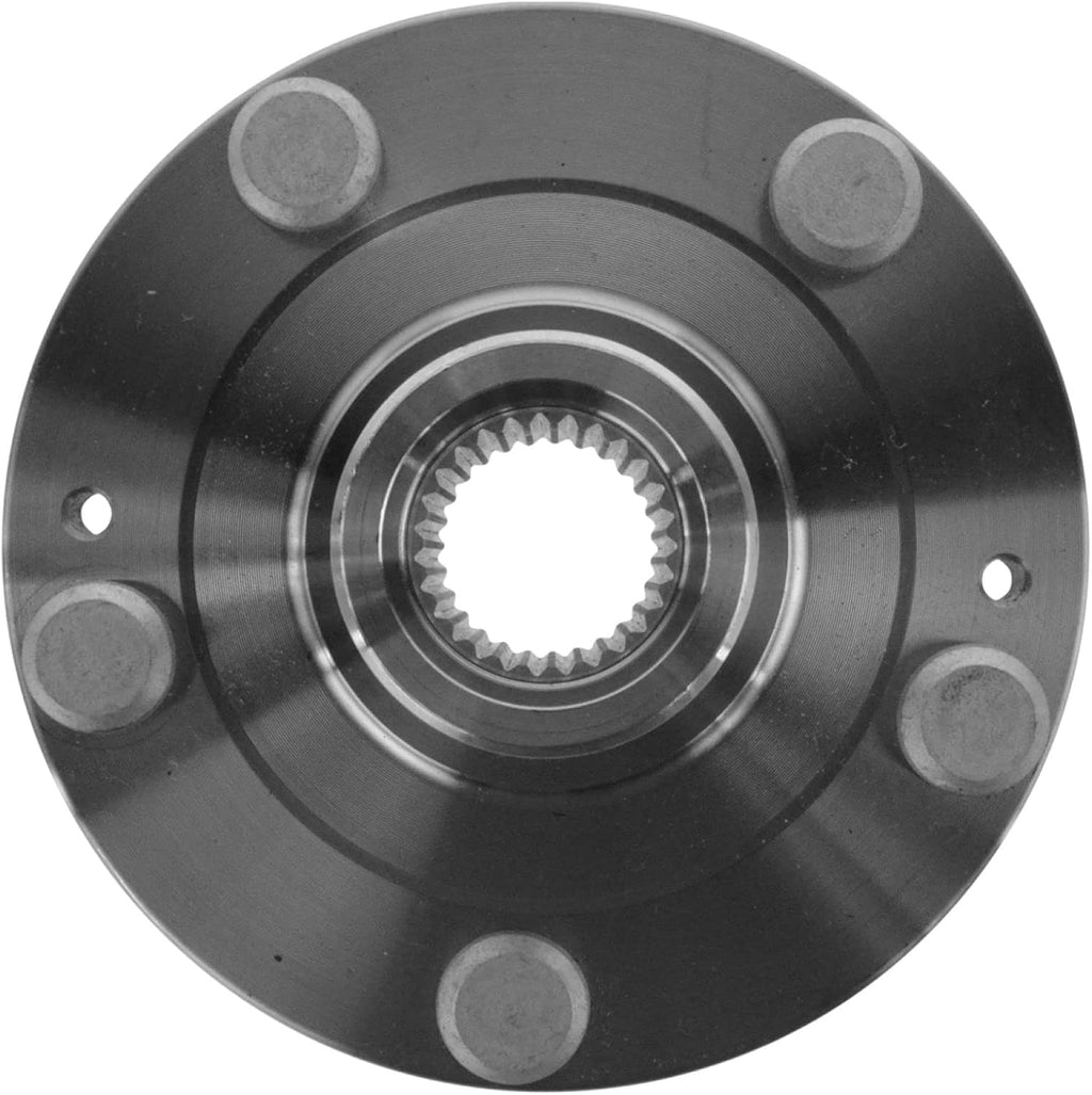 TRQ 2 Piece Front Wheel Bearing & Hub Assembly Set Compatible with 2001-2006 Hyundai Santa Fe 2005-2009 Tucson 2005-2010 Kia Sportage