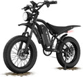 BIGNIU Electric Bike for Adults – 20' Fat Tire, Peak 1200W Motor, 48V 15A Battery, 7-Speed, Dual Disc Brakes for Off-Road and City Riding BG-S