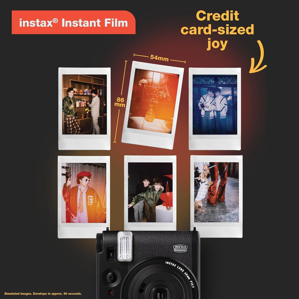 Fujifilm Instax Mini 99 Instant Camera Vintage Black. + Value Pack (40 Sheets) Shutter Accessories Bundle, Includes Style Compatible Carrying Case, Black Photo Album 64 Pockets