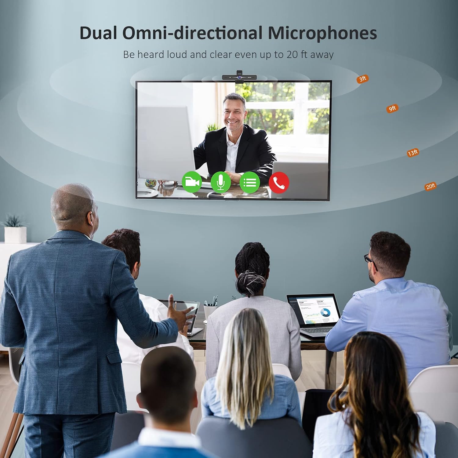 Zoom Certified, NexiGo N970P 4K Webcam, Onboard Flash Memory, Al-Powered Auto-Framing, Adjutable Field of View, Sony Sensor, Dual AI Noise-Cancelling Mics, Works with Teams/Zoom/Webex/Google