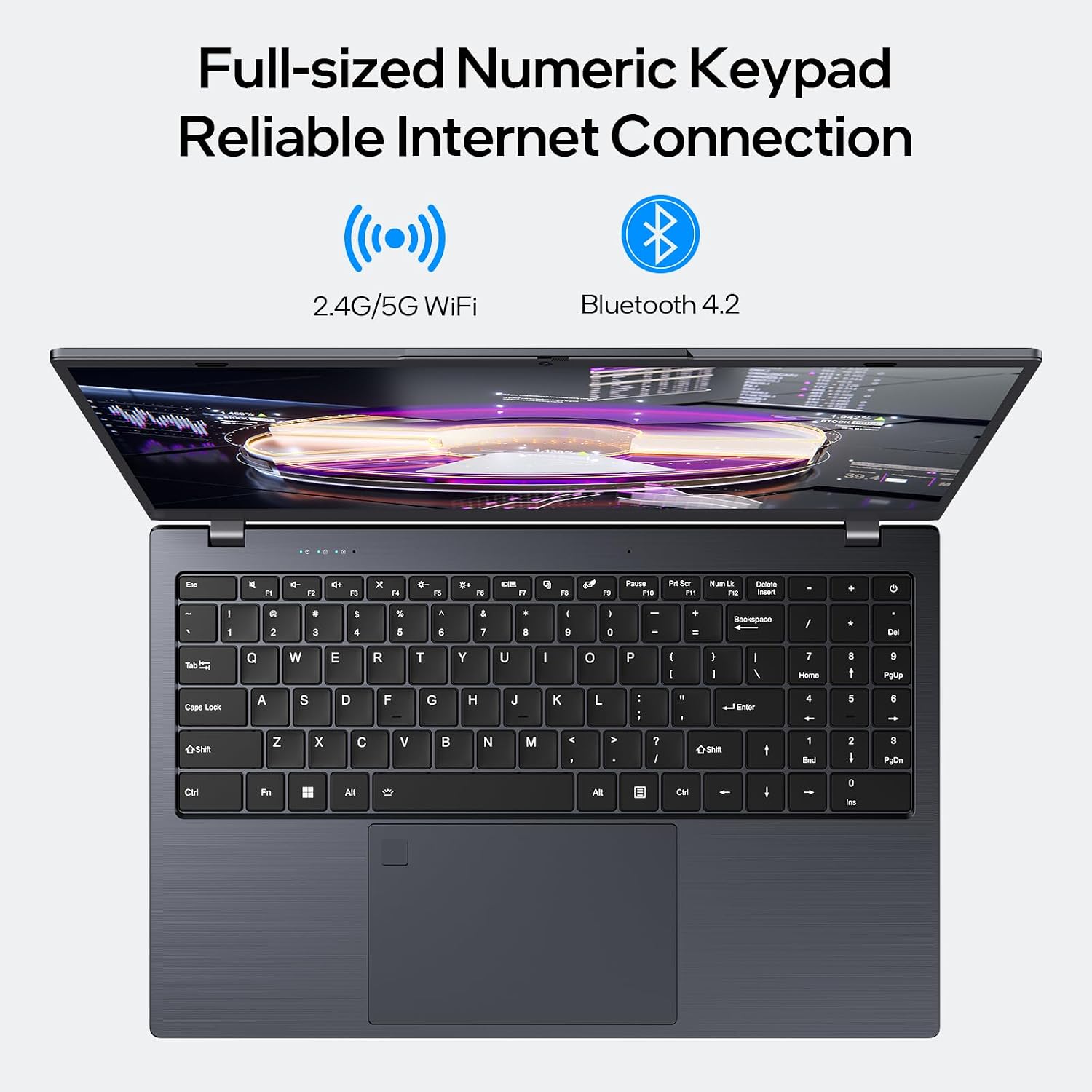 UOWAMOU 15.6-inch, 16GB RAM, 512GB SSD, FHD IPS Display Laptop Computer, N5095 Quad Core, 2.4/5G WiFi, BT4.2 Backlit and Fingerprint, Lightweight and Portable