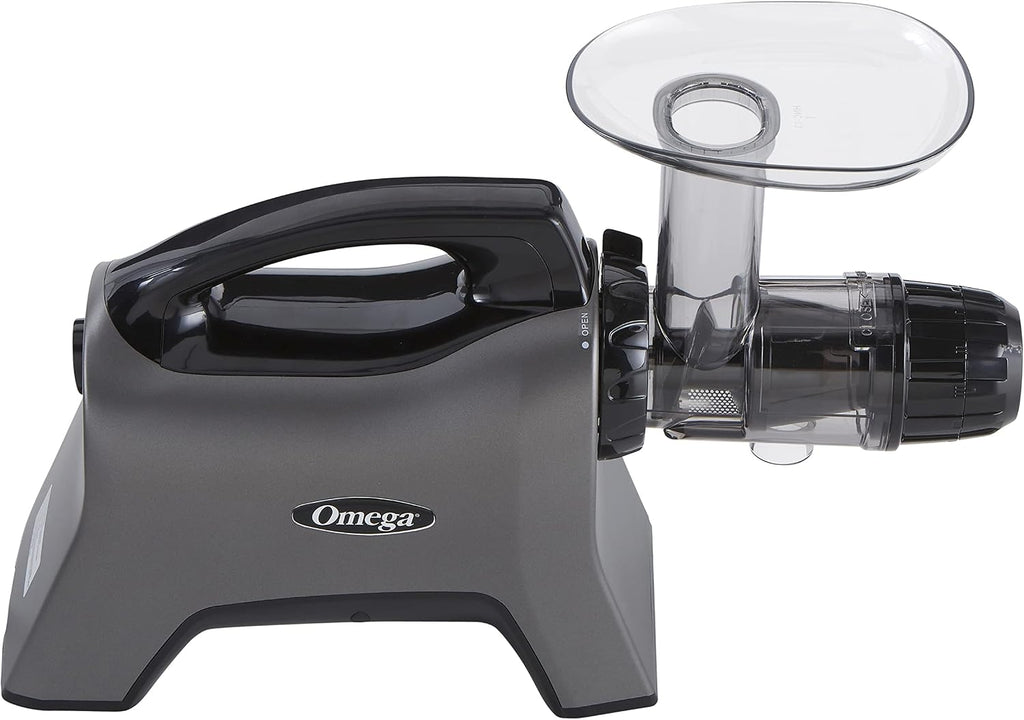 Omega Celery Juicer and Nutrition System Masticating Juicer, Cold Press Juicer Machine For Celery with Adjustable Dial, 200-Watt, Silver