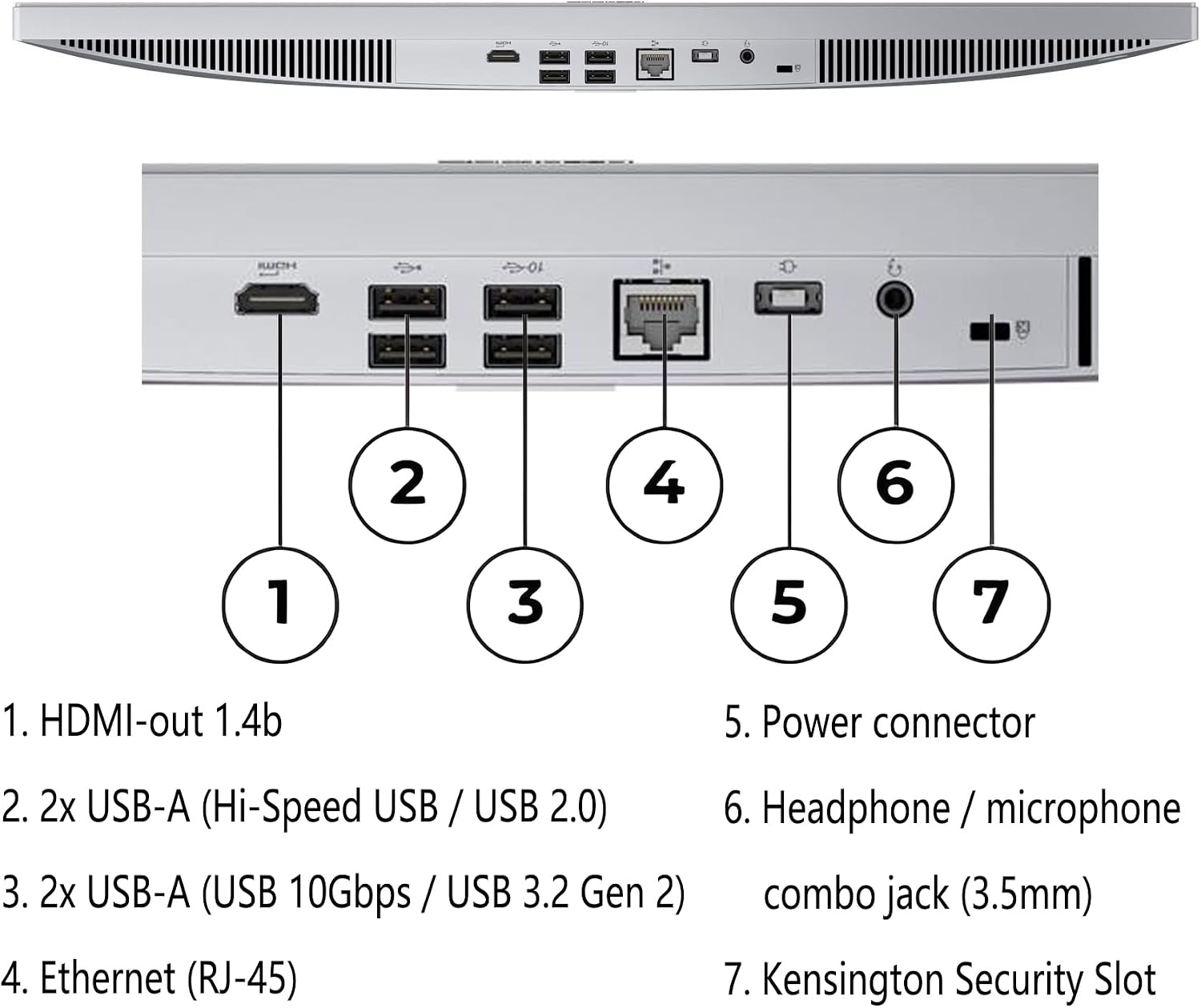 Lenovo 24' IdeaCentre All-in-One Desktop Computer, Intel 8-Core i3-N305, 16GB DDR4, 512GB PCIe SSD, 23.8' FHD IPS Display Home Office PC, WiFi 6, Office 365, Keyboard & Mouse, Windows 11, Cloud Grey