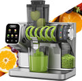 WETIE Cold Press Juicer, Powerful Juicer Machines with Adjustable Juicing Pressure, 99% High Juice Yield, Quiet Slow Masticating Juicer with Touch Screen, 3.54'' Feed Chute, Easy to Clean with Brush