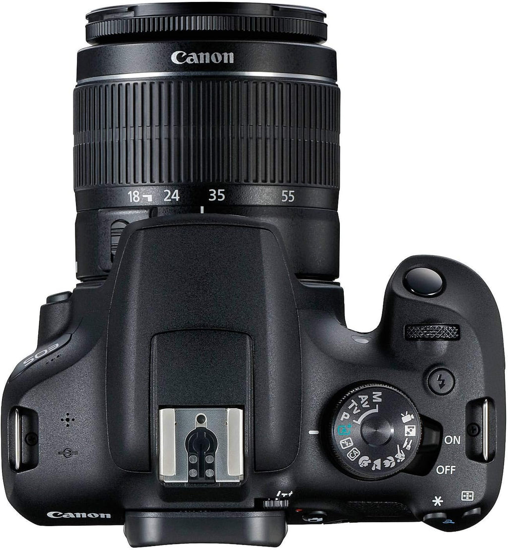 Canon EOS 2000D (Rebel T7) Digital SLR Camera with 18-55mm DC III Lens Kit (International Model) Professional Accessory Black
