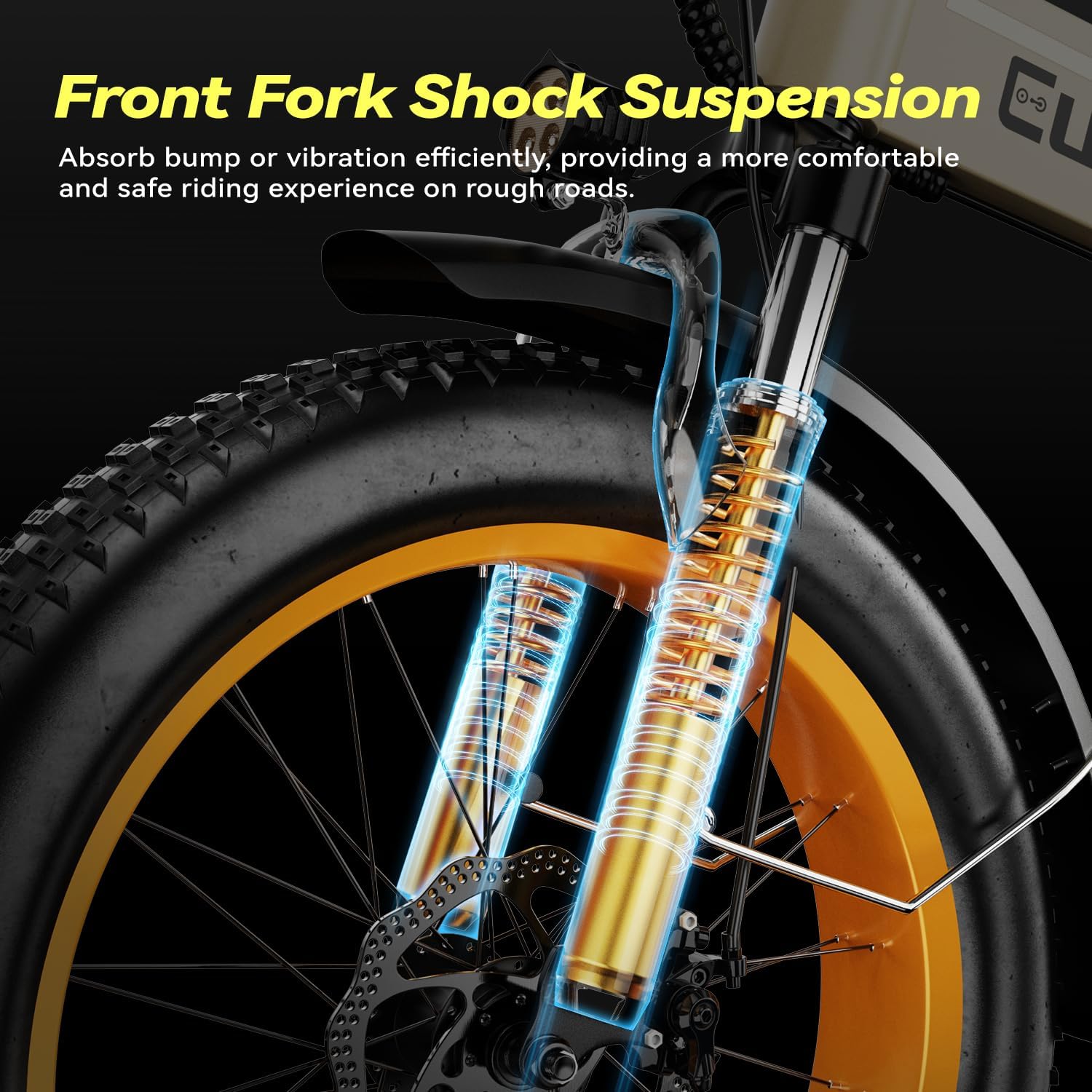 Foldable Electric Bike for Adults, 48V 20Ah Removable Lithium Battery up to 80Miles, 20' Fat Tire 1000W Peak Motor Dirt Ebike Adult Electric Bicycle for Commute Beach Mountain E Bike