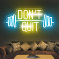 DON'T QUIT Neon Sign, Dimmable Neon Signs for Wall Decor, Led Neon Light Sign Gym Decorations, Room Decor for Bedroom, Neon Signs for Man Cave, Office, Birthday Gift for Boyfriend, 22.5x10.8'