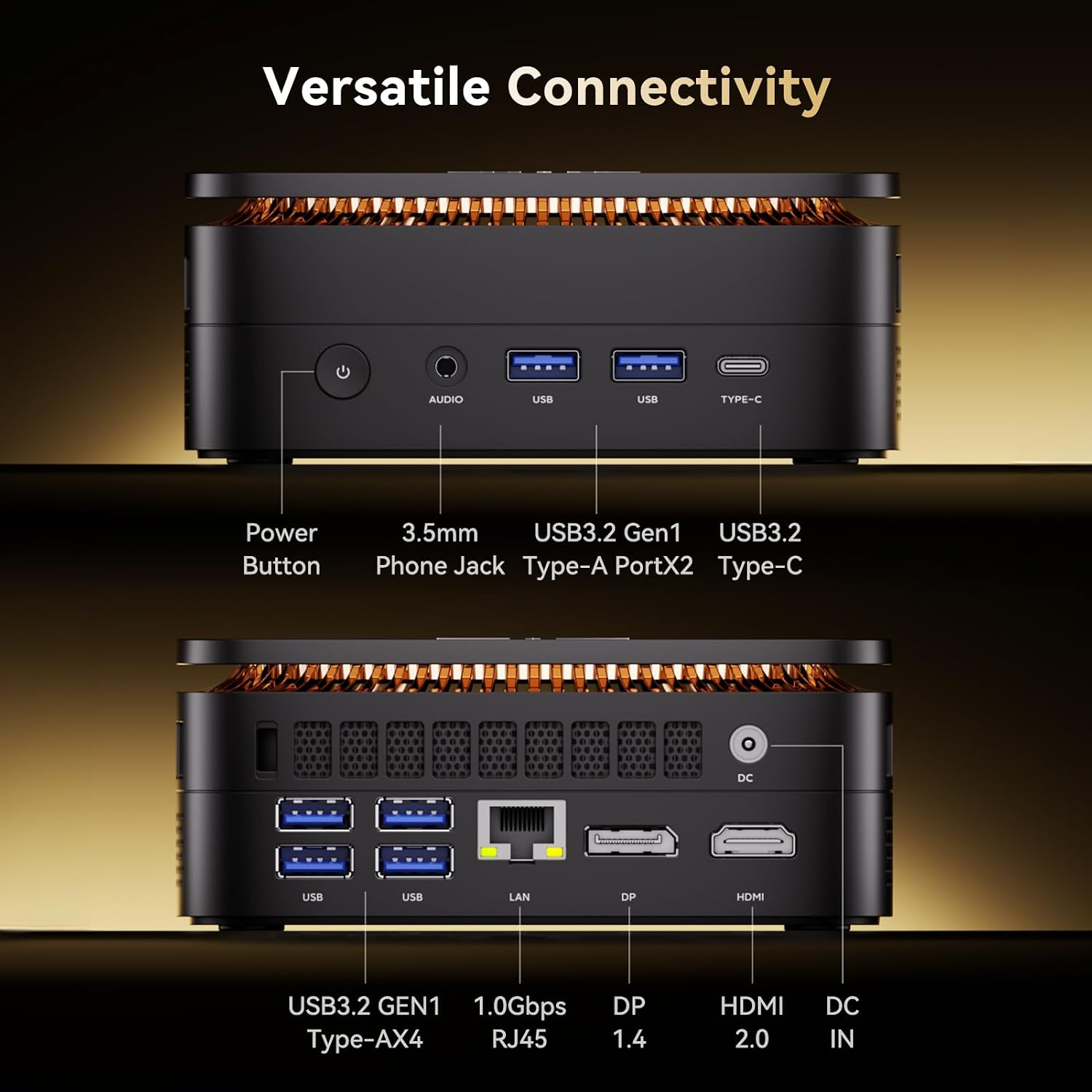 KAMRUI Pinova P1 Mini PC Windows 11 pro, AMD Ryzen R2544 Mini Computer (Beats 4300U/10110U, Up to 3.7GHz), 16GB DDR4 RAM 512GB M.2 SSD, Triple 4K Display, WiFi/BT/for Business Home Office Mini PC
