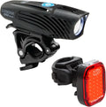Niterider Lumina Boost 1250 + Vmax+ 180 Bike Light Combo Pack 1250 Front & 180 Rear Lumen USB-C Rechargeable LED Headlight Taillight Set IP64 Waterproof 13 Modes Bicycle Safety Commuting Night Riding