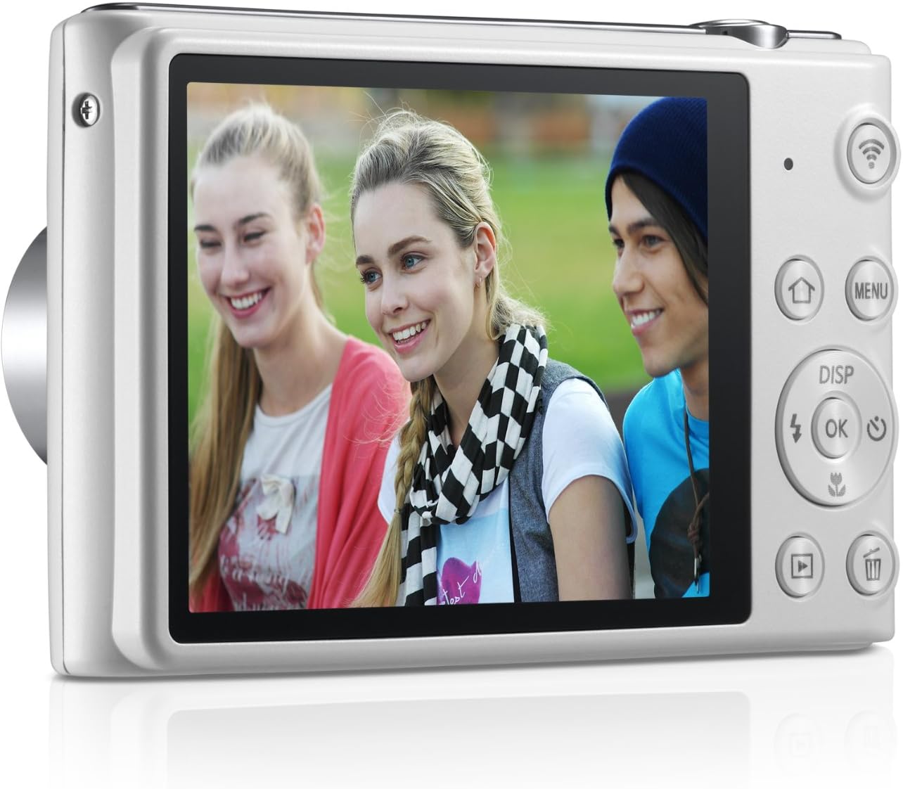 Samsung ST150F 16.2MP Smart WiFi Digital Camera with 5x Optical Zoom and 3.0' LCD Screen (White) (OLD MODEL)