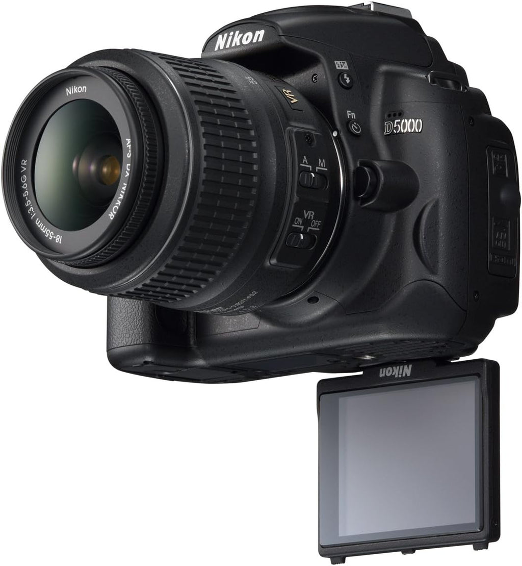 Nikon D5000 12.3 MP DX Digital SLR Camera with 18-55mm f/3.5-5.6G VR Lens and 2.7-inch Vari-angle LCD