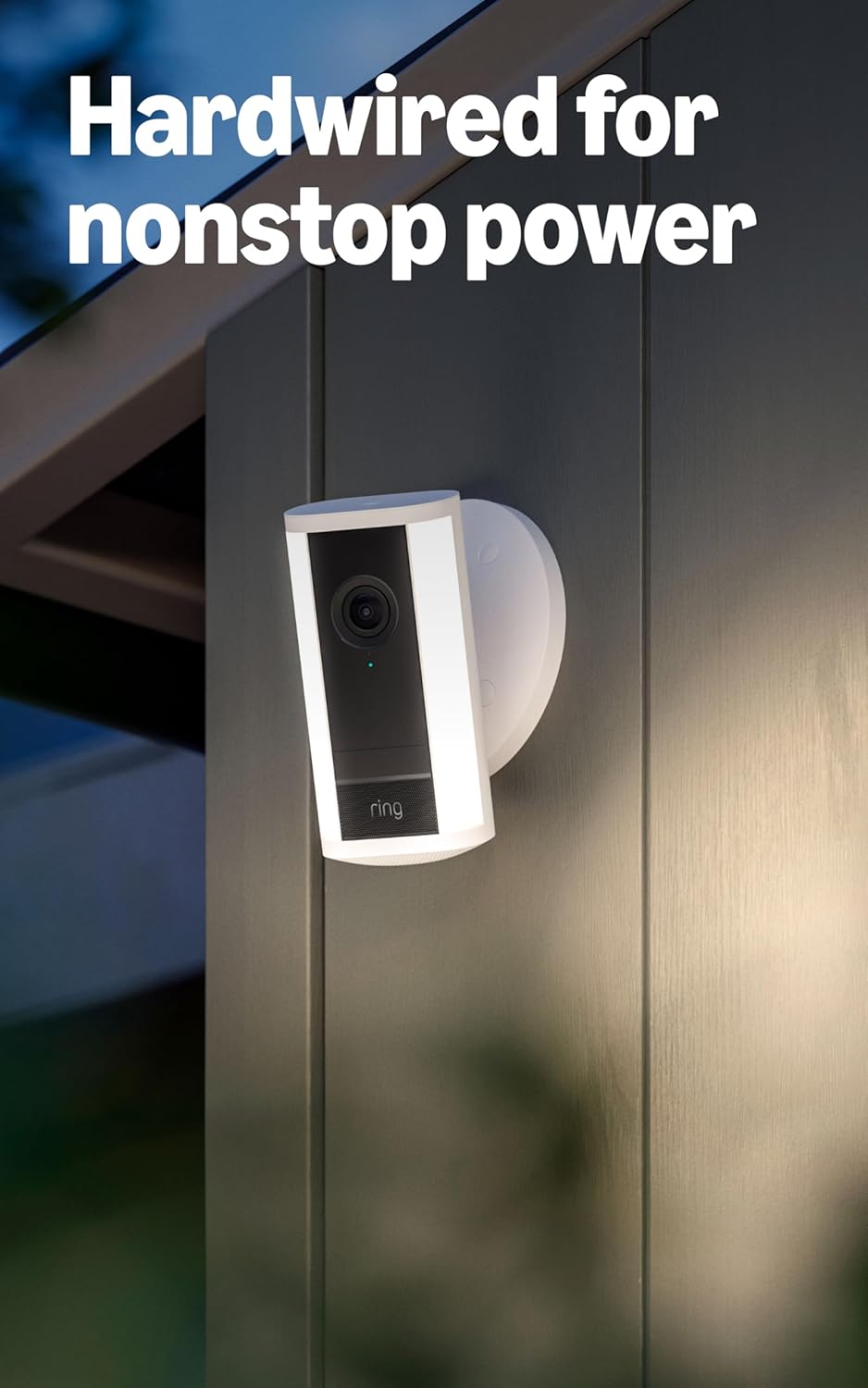 Ring Spotlight Cam Pro, Wired (newest model), Black with Hardwired Kit for Cameras