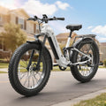 PUCKIPUPPY Electric Bike for Adults 960W, 48V 20AH Battery Adult Electric Bicycles, 26' Fat Tire Full Suspension Step-Thru Ebike, 28MPH Mountain Ebike, 7 Speed, 80Miles Range