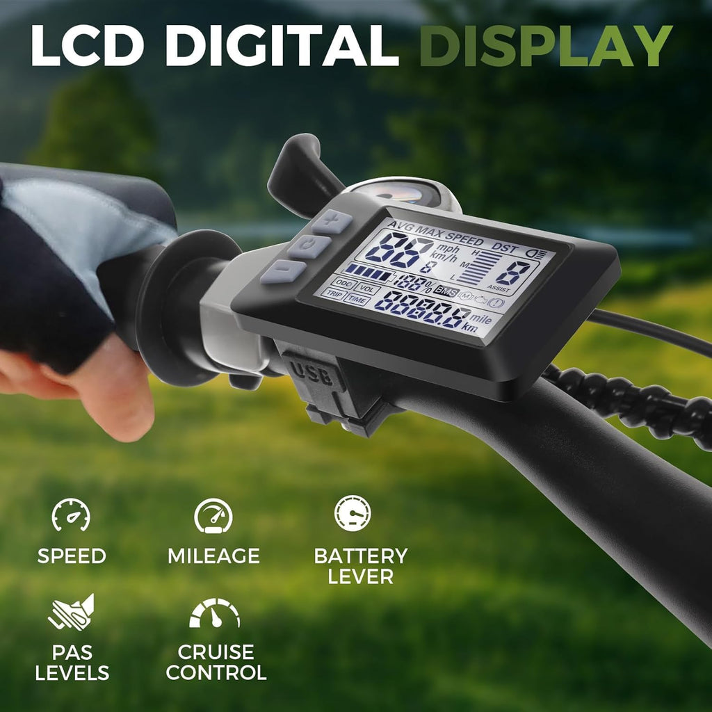 ANCHEER 26/27.5 '' Electric Bike for Adults, Peak 500W/750W Ebike, 3 Hours Fast Charge, 60 Miles Electric Bicycle with 374/499Wh Battery, Electric Mountain Bike with 7/21 Speed