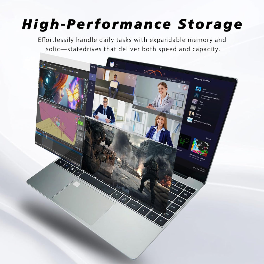 Laptop Computer, 15 Inch Laptop,Backlit Keyboard, Win 11, 8GB RAM 512GB SSD, Celeron Quad-Core Processor(Up to 3.4GHz), IPS Full HD Display with, Type-C, Wi-Fi, USB3.0