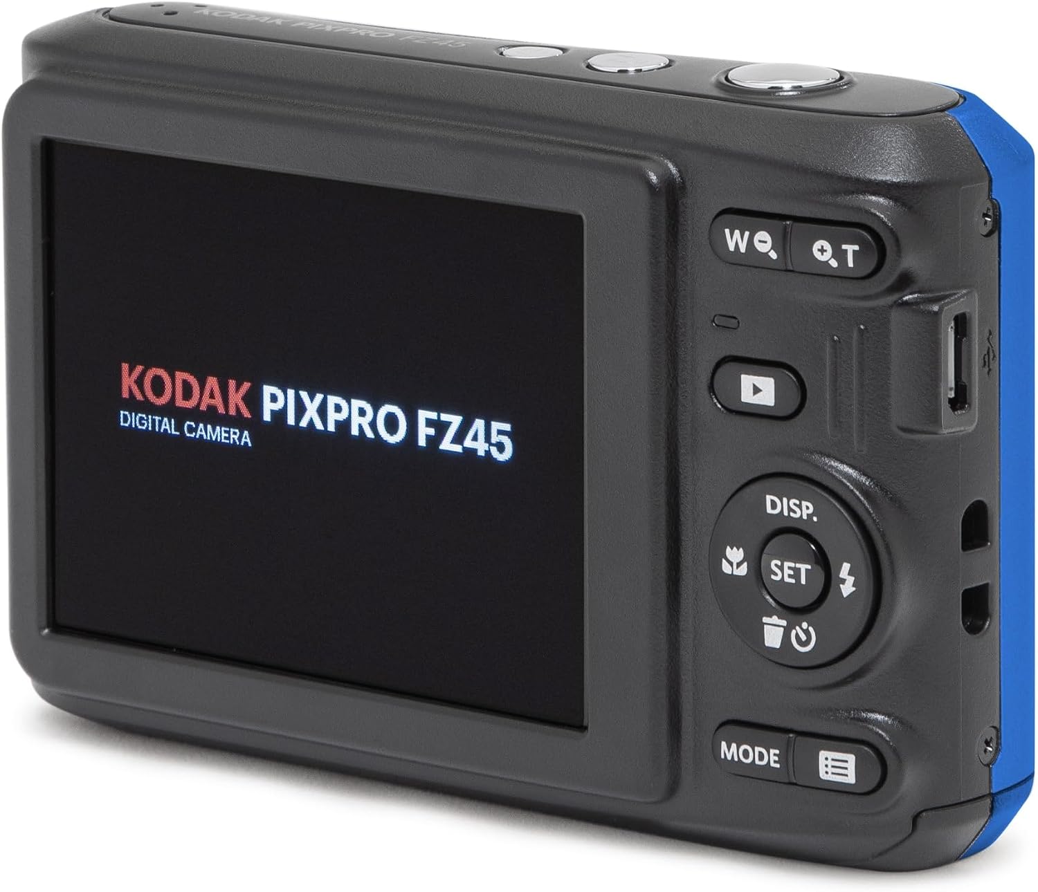 KODAK PIXPRO FZ45-BK 16MP Digital Camera 4X Optical Zoom 27mm Wide Angle 1080P Full HD Video 2.7' LCD Vlogging Camera, Blue