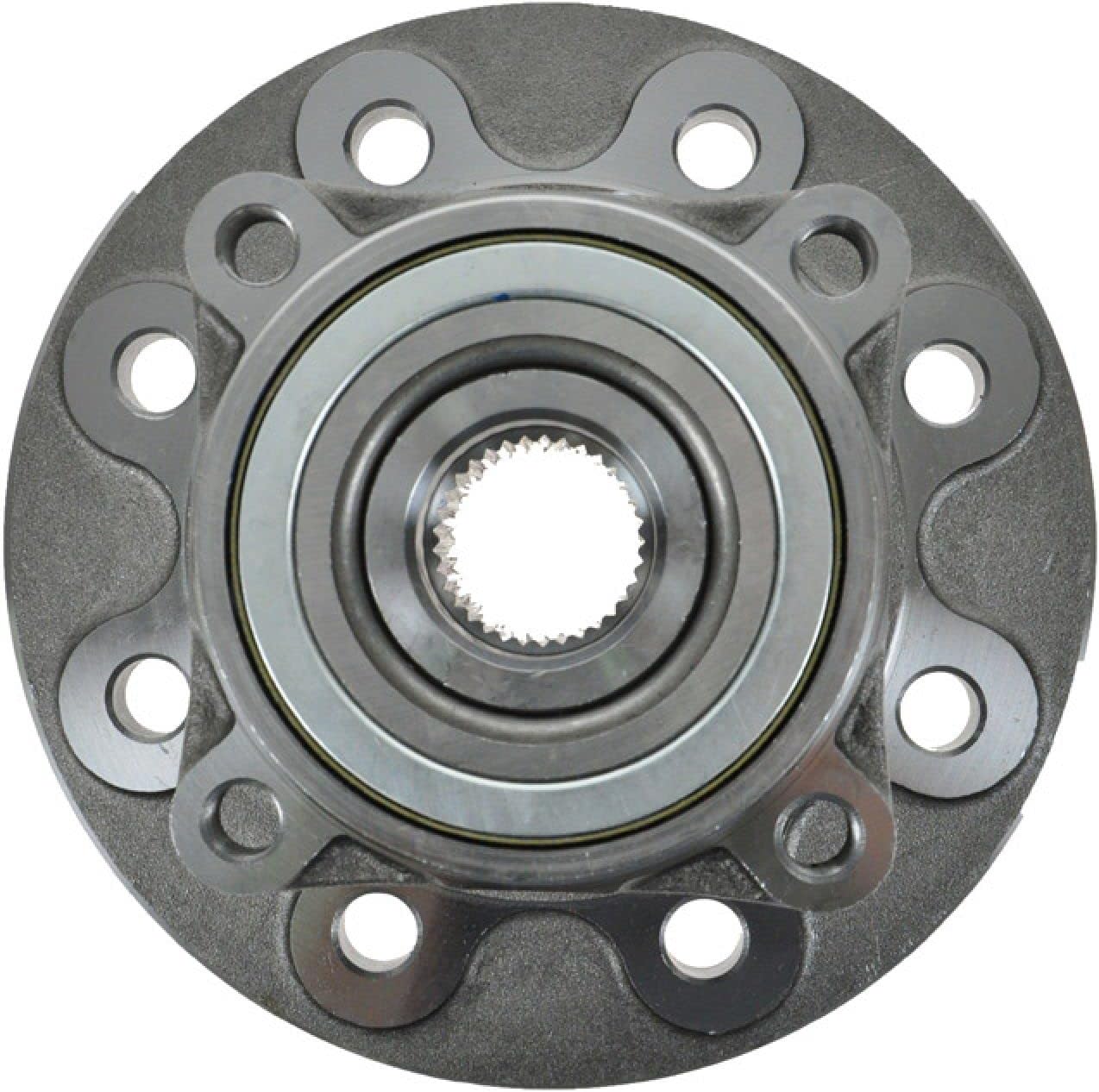 TRQ Front Driver and Passenger Side Wheel Bearing and Hub Assembly Set 2 Piece Compatible with 1994-1999 Dodge Ram 2500 4WD with 2 Wheel ABS Brakes 4 Bolt Flange