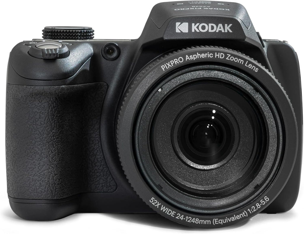 Kodak PIXPRO AZ528 16MP Astro Zoom Digital Camera with 52x Zoom and 3-Inch LCD Display (Black) Bundle with 64GB Memory Card, and Camera Case with Accessories (3 Items)