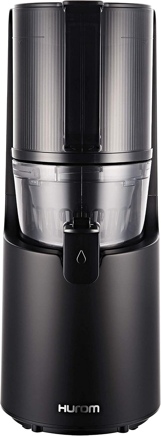 Hurom H200 Renewed Easy Clean Slow Juicer, Matte Black | Hands-Free | Hopper Fits Whole Produce | Quiet Motor | BPA Free | Easy Assembly | Cold Press Masticating Juicer