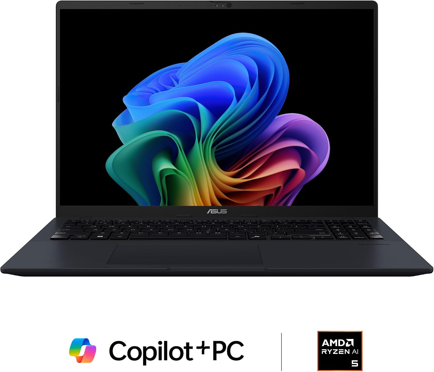 ASUS Vivobook 16 Laptop, Copilot+ PC, 16' WUXGA 60Hz Display, AMD Ryzen AI 5 340 with XDNA NPU, AMD Radeon Graphics, 16GB RAM, 512GB SSD, Quiet Blue, M1607KA-DS54
