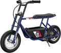 Razor Rambler 12 Electric Retro Mini Bike Ride for Teens Ages 13+, 170 lb Max Weight, Dark Blue – 250W Motor, Up to 14 Mph, 40-Min Run Time, Twist-Grip Throttle, Spoked Wheels w/ 12' Pneumatic Tires