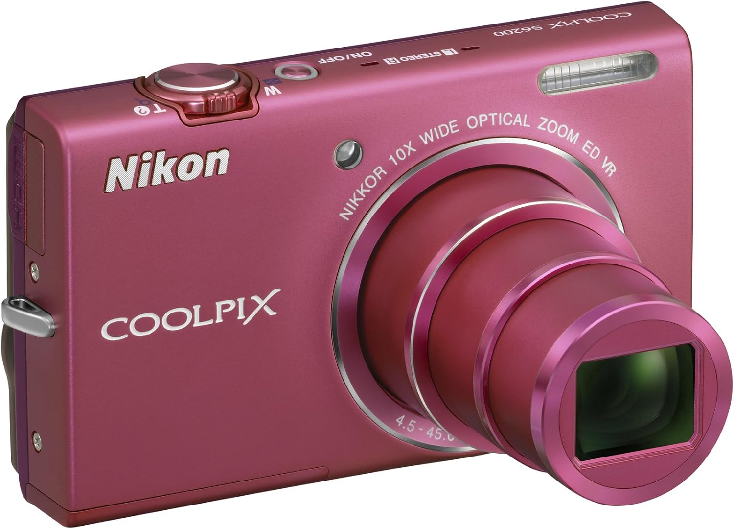 Nikon COOLPIX S6200 Compact Digital Camera - Pink (16MP, 10x Optical Zoom) 2.7 inch LCD