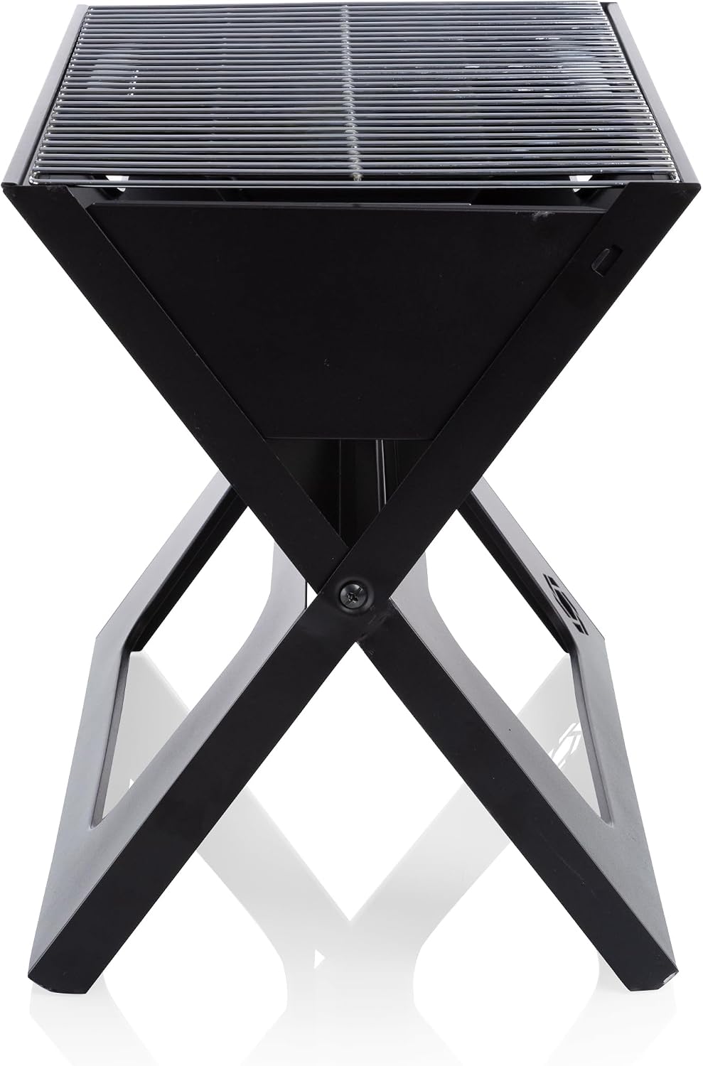 PICNIC TIME X-Grill 2.0 Portable Grill, Camping Charcoal BBQ for Tailgating, (Black)