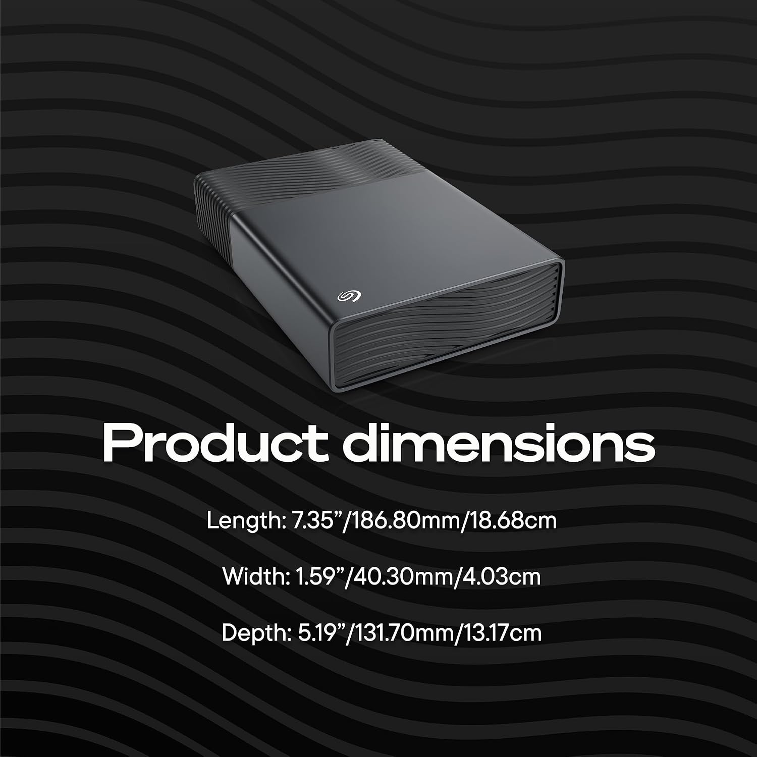 Seagate One Touch 8TB External Hard Drive Desktop HDD - USB-C Compatible with Most Windows and macOS, Rescue Recovery (STNB8000400)