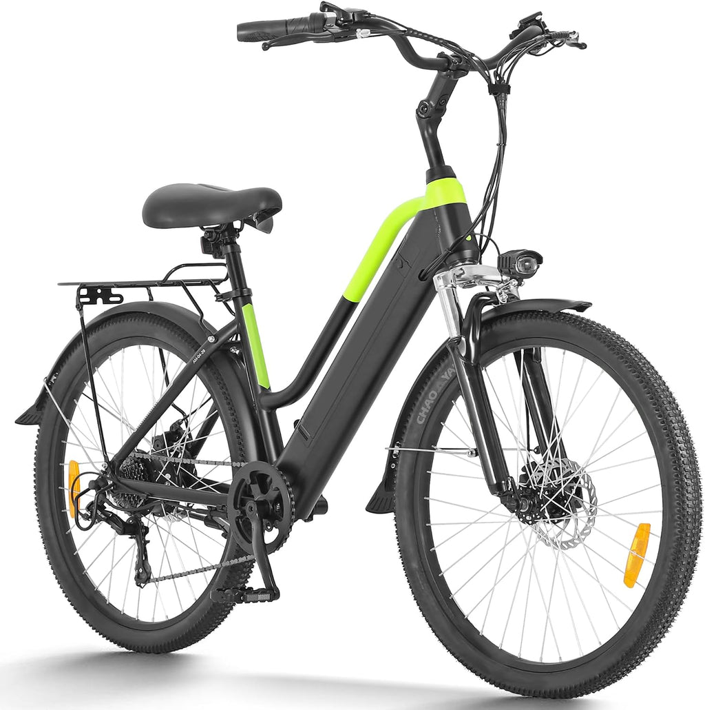 ZNH Electric Bike for Adults with 1000W Motor & 624/940.8 Wh Built-in Removable Battery, 70Miles 25 MPH Step Thru Electric Bicycle, 24'/26' Commuter E Bikes with 7-Speed, UL 2849 Certified