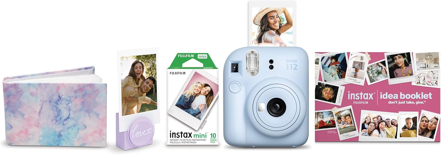 Fujifilm Instax Mini 12 Blue Holiday Bundle 2023