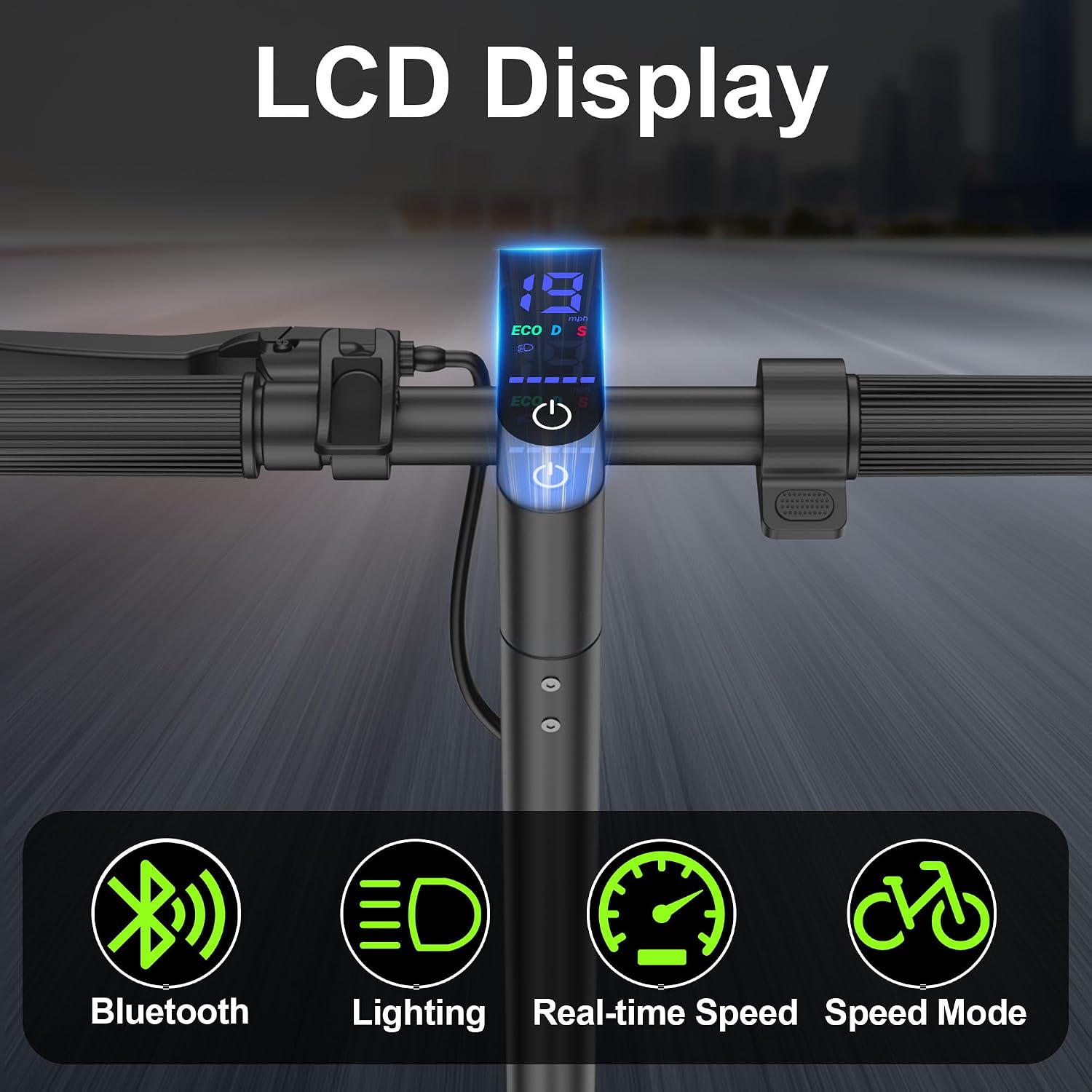 Electric Scooter, 350W-500W Motor, 19 MPH to 22MPH, 15-41 Miles Range, Dual Suspension, Dual Braking, App Control, Foldable Commuter E Scooter for Adults and Teens