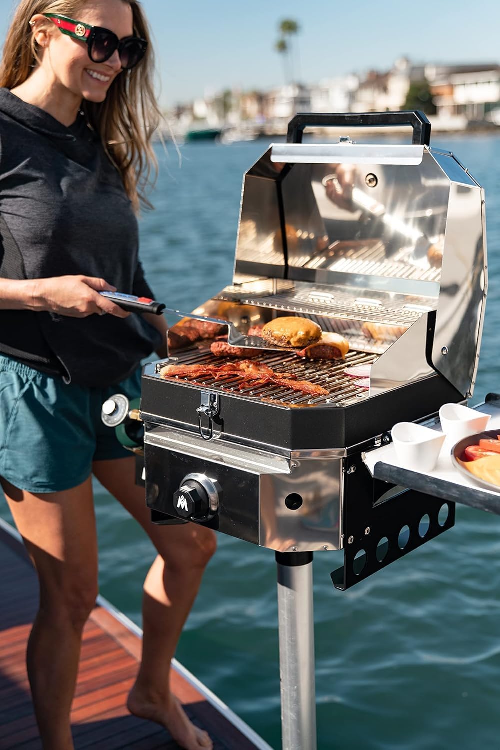 MAGMA CO10-117-M, Marine Crossover Bundle, Single Burner Firebox and Grill Top (Single Burner)