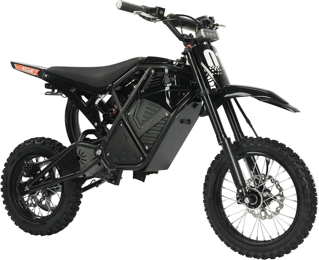 2500W Electric Dirt Bike for Teens & Adults - 37MPH Off-Road EBike, 48V 23AH Removable Battery E Bikes, 14'/12' Fat Tires Bicycle, Hydraulic Brakes Mountain Trail Motorcycle for Ages 13+