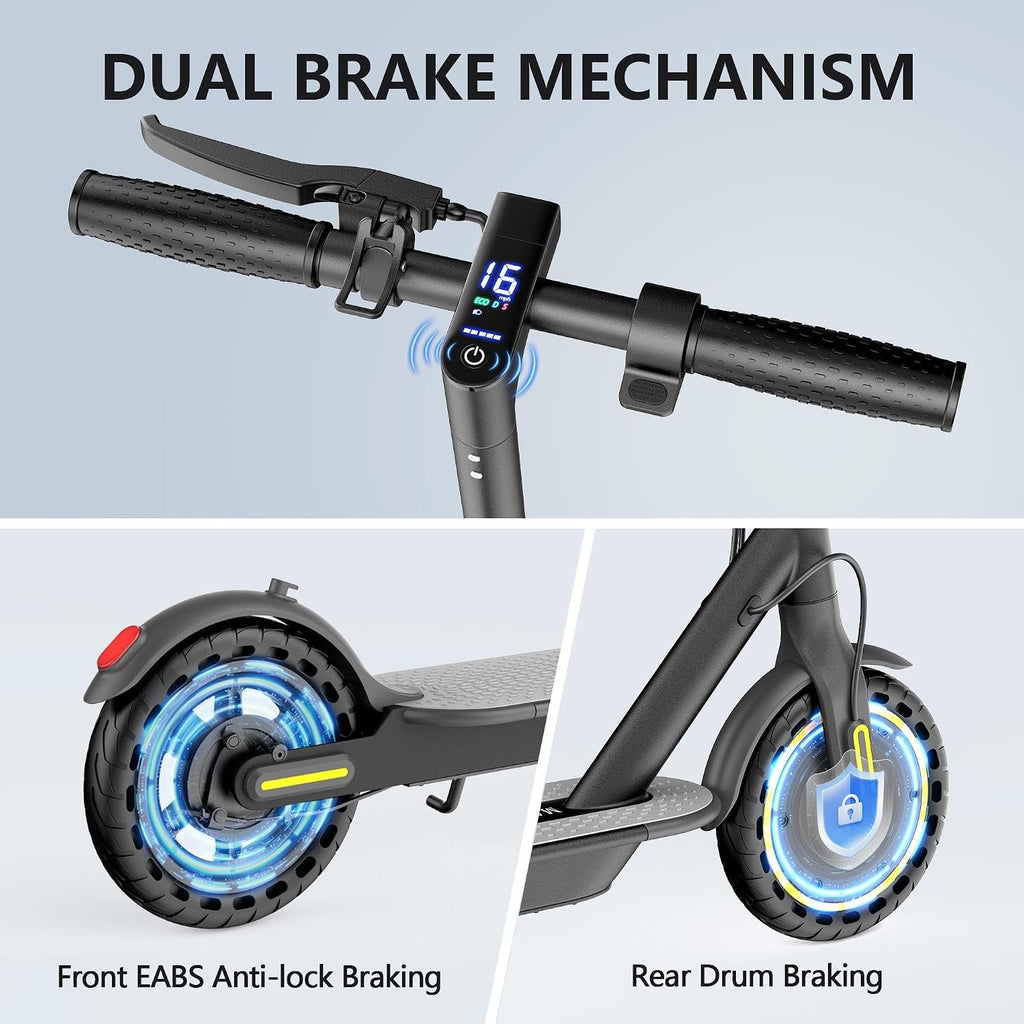 MAXSHOT Electric Scooter for Adults, 8.5/10/14' Tires, 19/22Mph, 350W/500W Motor, 21-28 Miles Range, Folding E-Scooter with Dual Suspension,APP Contro