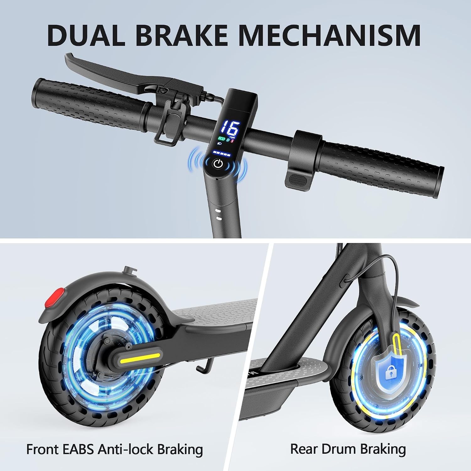MAXSHOT Electric Scooter for Adults, 8.5/10/14' Tires, 19/22Mph, 350W/500W Motor, 21-28 Miles Range, Folding E-Scooter with Dual Suspension,APP Contro