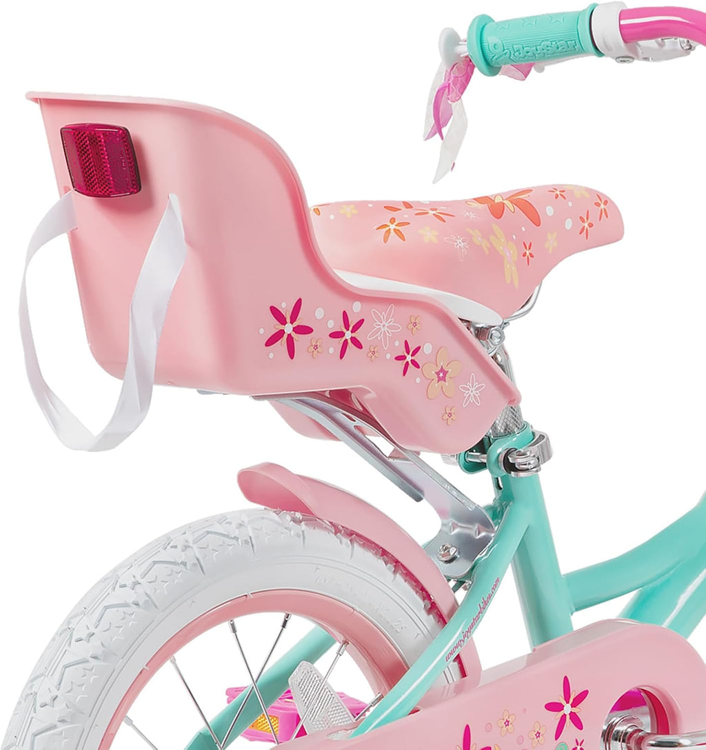JOYSTAR Unicorn Kids Bike for Girls Ages 2-9 Years Old, 12 14 16 18 Inch Kids Bike with Training Wheels, Doll Seat, Streamers and Basket, Toddler Girl Bicycle, Multiple Colors