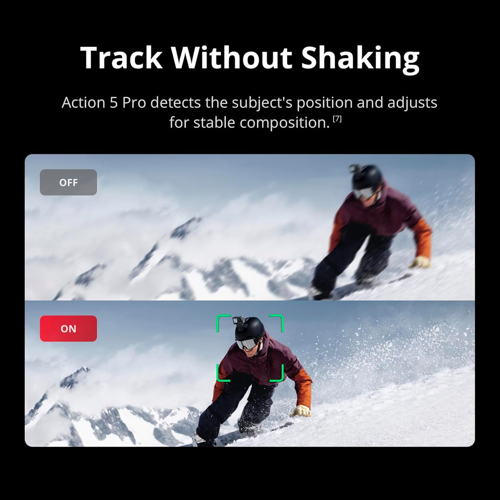 DJI Osmo Action 5 Pro Adventure Combo, Waterproof Action Camera with 1/1.3' Sensor, 4K/120fps Video, Subject Tracking, 12h Extended Battery Life with 3 Batteries, 1.5m Extension Rod, Battery Case
