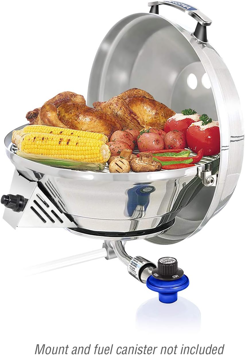 Magma Products, Marine Kettle 3, Combination Stove & Gas Grill, Propane Portable Oven