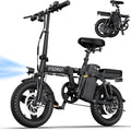 INSDRGN Electric Bike for Adults and Teens,14' Folding Adult E Bike with 650W Peak Motor,20MPH,28Miles Range,Advanced 9-Point Suspension & Dual Disc Brake,Removable Battery,UL 2849 Certified