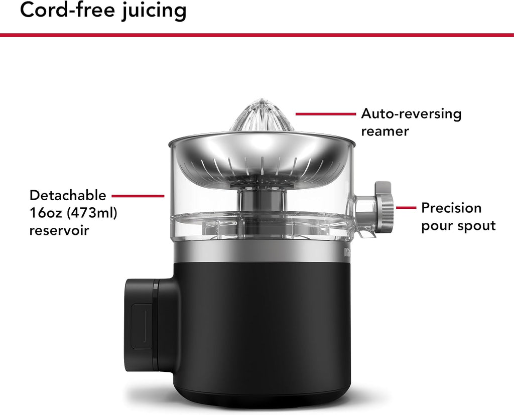 KitchenAid Go Cordless Citrus Juicer - battery included, KCJR161BM