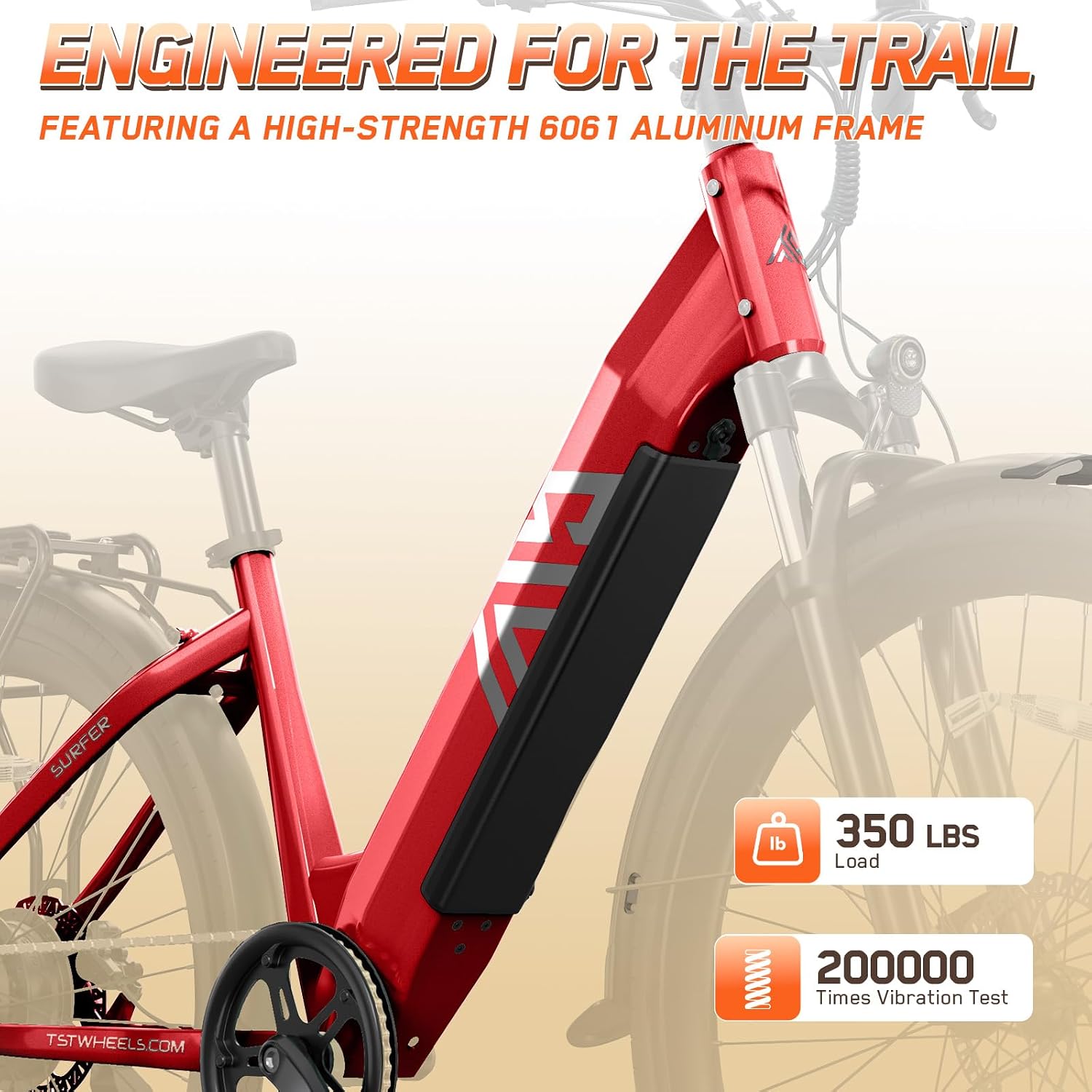 TST Electric Bike for Adults, 1500W Peak Motor 60/100 Miles Fat Tire Ebike with 48V 15Ah/25Ah Removable Battery 20' Fat Tire Electric Dirt Bike Full Suspension and 7-Speed