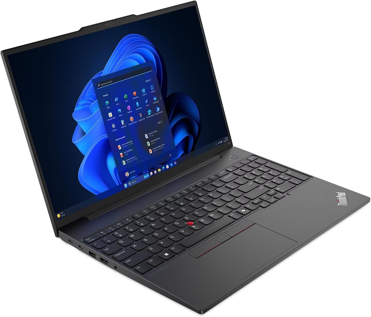 Lenovo ThinkPad E16 Business Laptop, 16' FHD+, AMD Ryzen 5 7535U (> Intel i7-1360P), Fingerprint, Backlit, 1080p Webcam, IST Computer Customized 16GB/32GB/64GB DDR5 RAM, 512GB/1TB/2TB SSD, Win 11 Pro
