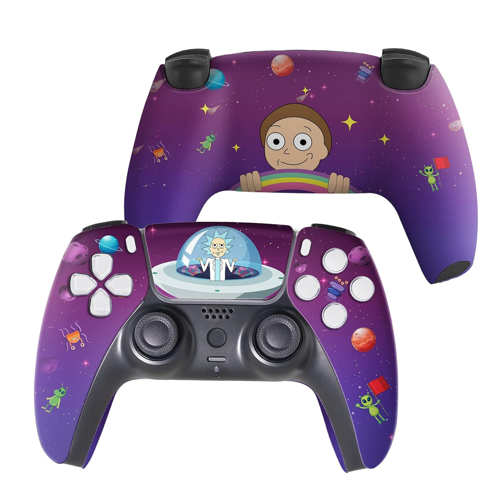 Ricky - Morty Custom PS-5 Controller Wireless compatible with Play-Station 5 Console by BCB Controllers | Proudly Customized in USA with Permanent HYDRO-DIP Printing (NOT JUST A SKIN) (MODDED)