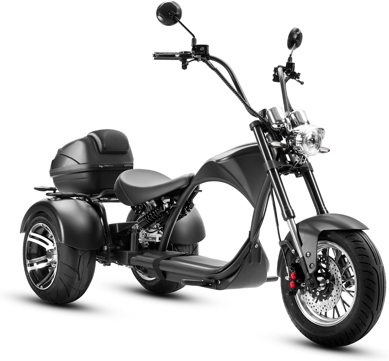 eAhora M1P Electric Trike for Adults, 2000W Brushless Motor 26MPH Electric Tricycle,60V 30AH Fast Charge Battery,F&R Disk Brake, Hydraulics Suspension,3 Wheel Electric Bikes