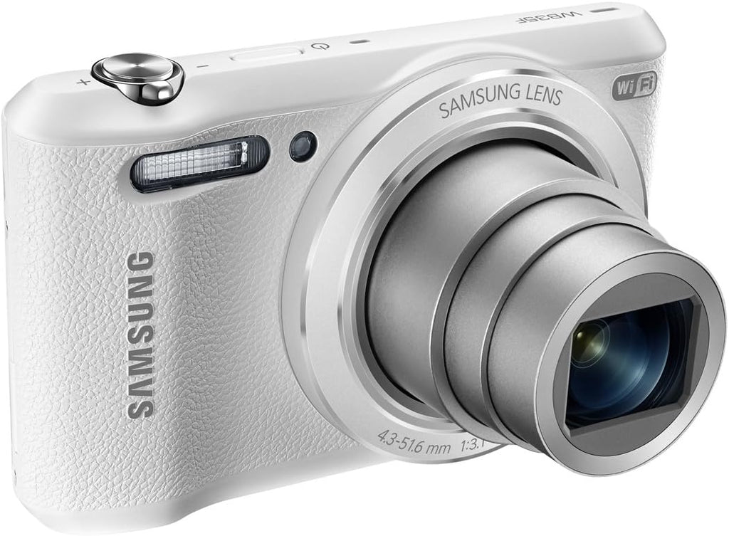 Samsung WB35F 16.2MP Smart WiFi & NFC Digital Camera with 12x Optical Zoom and 2.7' LCD (White)