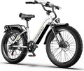 Cybervelo 750W Peak Electric Bike for Adults,up 80 Miles Removable Battery Ebike, 26' Electric E Bike with 7-Speed,Adult Electric Bicycles for Commute Beach Snow Womens/Man All Terrain