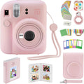 Fujifilm Instax Mini 12 Instant Camera with Case, Decoration Stickers, Frames, Photo Album and More Accessory kit (Blossom Pink)…