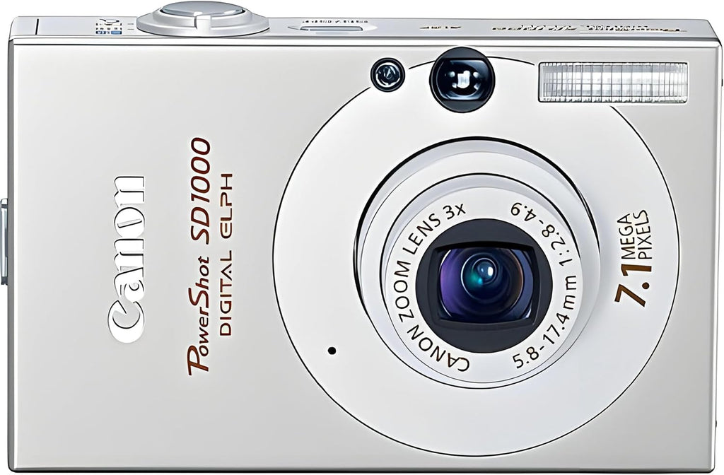 Canon PowerShot SD1000 7.1MP Digital Elph Camera with 3x Optical Zoom (Silver) (OLD MODEL)