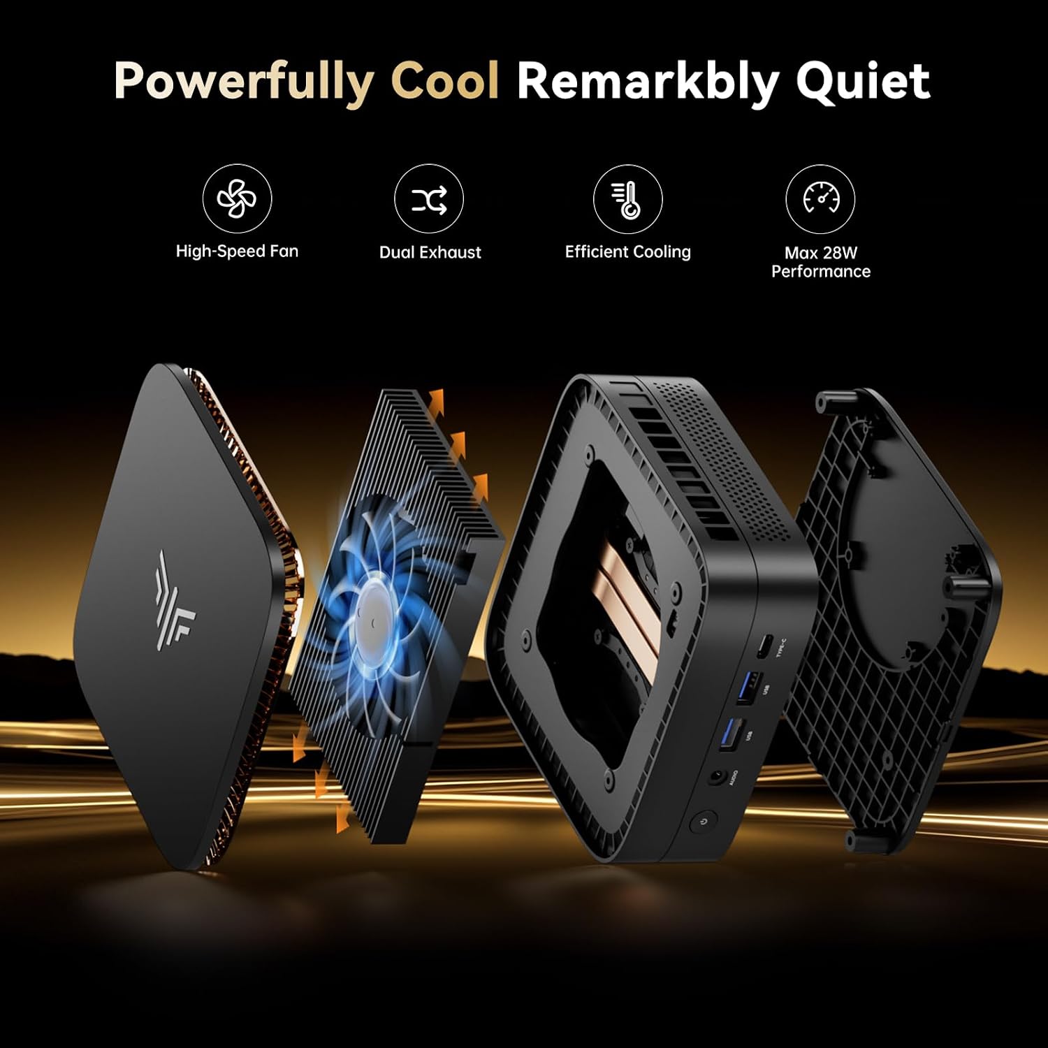 KAMRUI Pinova P1 Mini PC Windows 11 pro, AMD Ryzen R2544 Mini Computer (Beats 4300U/10110U, Up to 3.7GHz), 16GB DDR4 RAM 512GB M.2 SSD, Triple 4K Display, WiFi/BT/for Business Home Office Mini PC