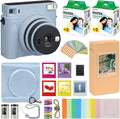 Fujifilm Instax Square SQ1 Instant Camera Glacier Blue with Carrying Case + Fuji Instax Film Value Pack (40 Sheets) Accessories Bundle, Photo Album, Assorted Frames + More